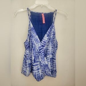 Eighty Six Blue and white tie die tank top